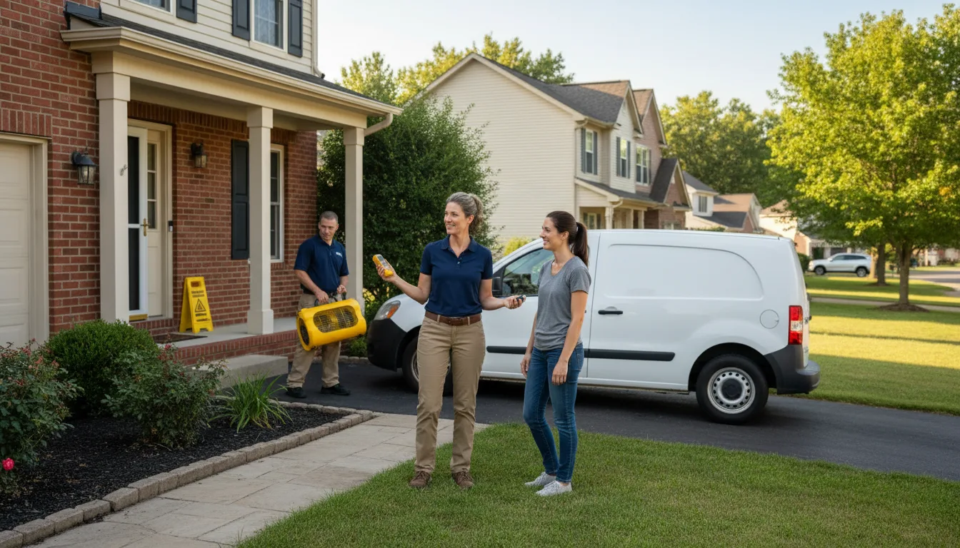 Residential water damage restoration in Flintstone, MD